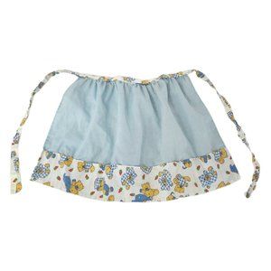 Vintage Handmade Half Apron Kids Toddler Baby Large Doll Retro Teddy Bear Print